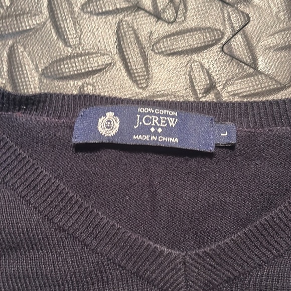JCrew V Neck Navy Sweater. Size Large - Picture 4 of 6